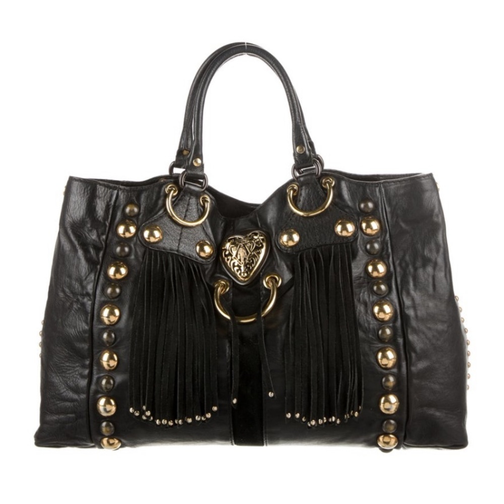 GUCCI Large Leather Babouska Tote